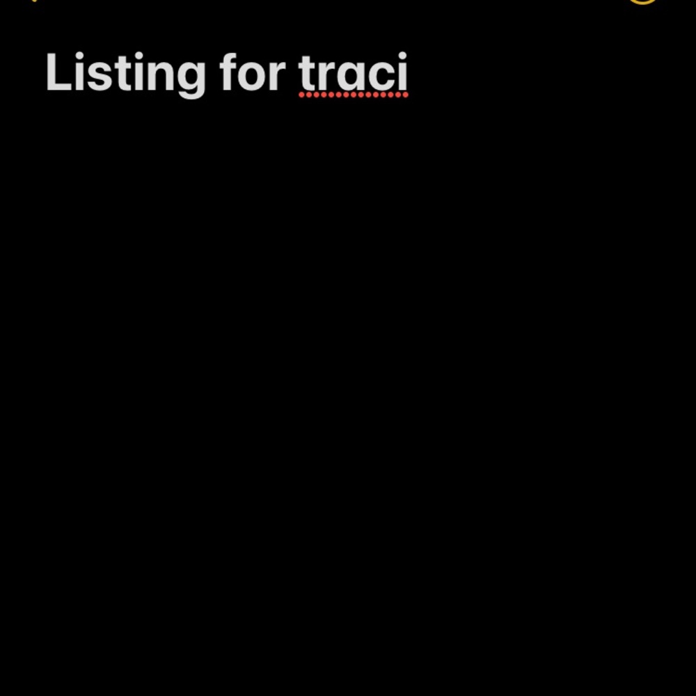 Listing for traci